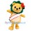 Cute Crown Lion Mascot Costume
