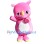 Pink Rhinoceros Baby Mascot Costume