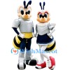 University Bee Couple Mascot Costume