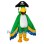 Green Pirate Parrot Mascot Costume