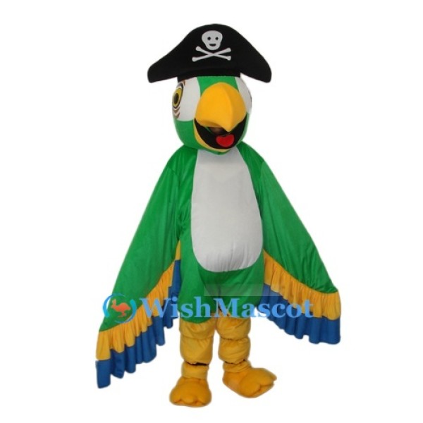 Green Pirate Parrot Mascot Costume