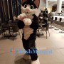 Black & White Cat Mascot Costume