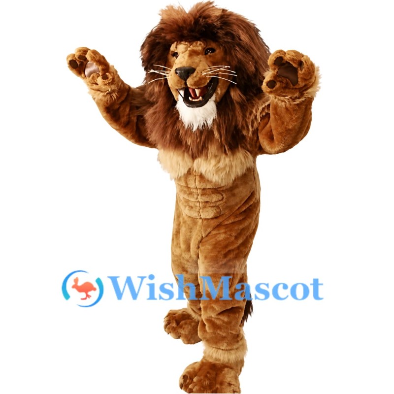 Adult Fierce Lion Mascot Costume