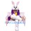 Purple Suit Wendell Rabbit Mascot Costume