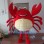 Red Crab Mascot Costume