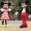 Mickey and Minnie Mouse Mascot Costume