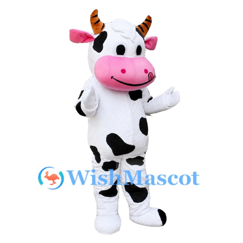Adorable Cow Mascot Costume