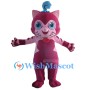 Beautiful Pink Cat Mascot Costume