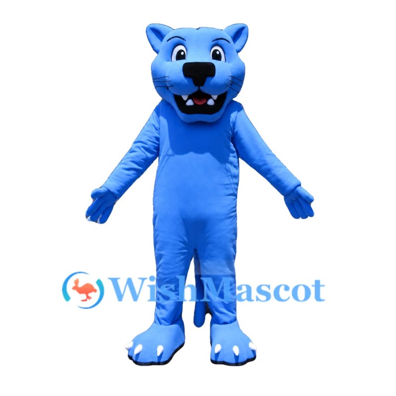 Adult Blue Panther Mascot Costume