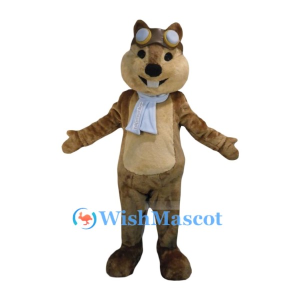 Pilot Squirrel Mascot Costume