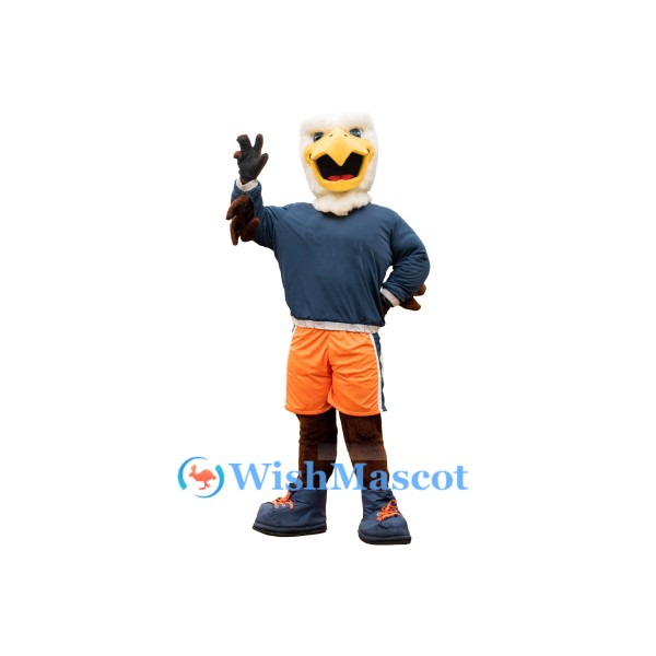 Friendly College Eagle Mascot Costume
