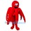 Red Octopus Mascot Costume