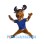 Energetic Brown Deer Mascot Costume
