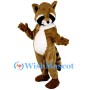 Brown Raccoon Mascot Costume