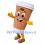 Happy Coffee Cup Mascot Costume
