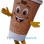 Happy Coffee Cup Mascot Costume
