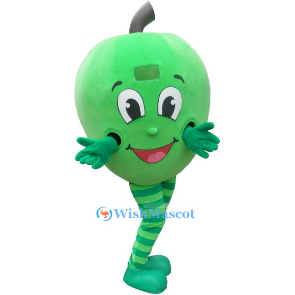 Green Apple Mascot Costume