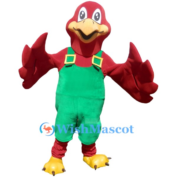 Cute Red Bird Mascot Costume
