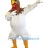 Expressive Rooster Mascot Costume