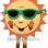 Cool Sun Mascot Costume