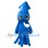 Cute Blue Squid Mascot Costume