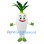 White Radish Mascot Costume