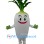 White Radish Mascot Costume