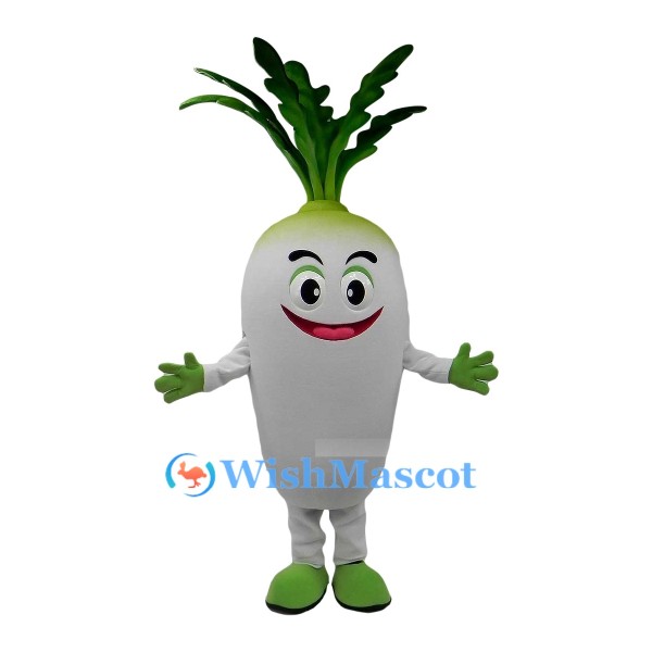 White Radish Mascot Costume