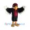 Black & Red Eagle Mascot Costume