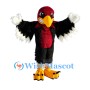 Black & Red Eagle Mascot Costume