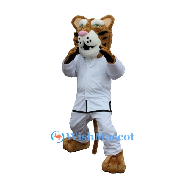 Karate Tiger Mascot Costume