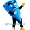 Blue Cyclone Mascot Costume