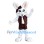 Scottish White Rabbit Mascot Costume