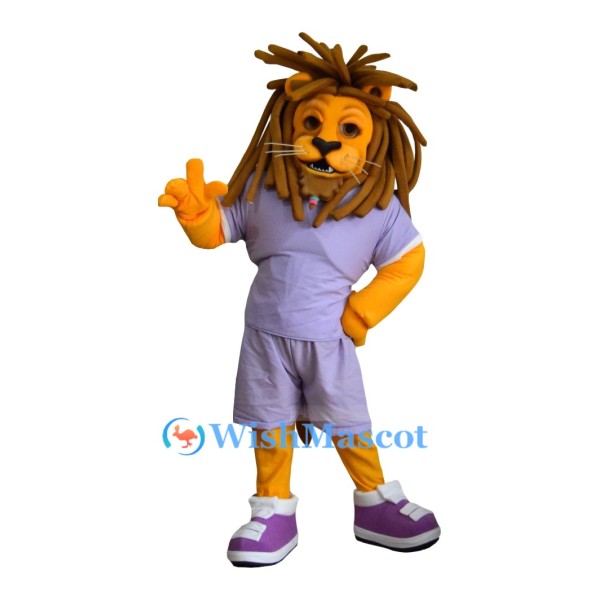 Reggae - Styled Lion Mascot Costume