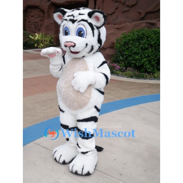 Little White Tiger Mascot Costume
