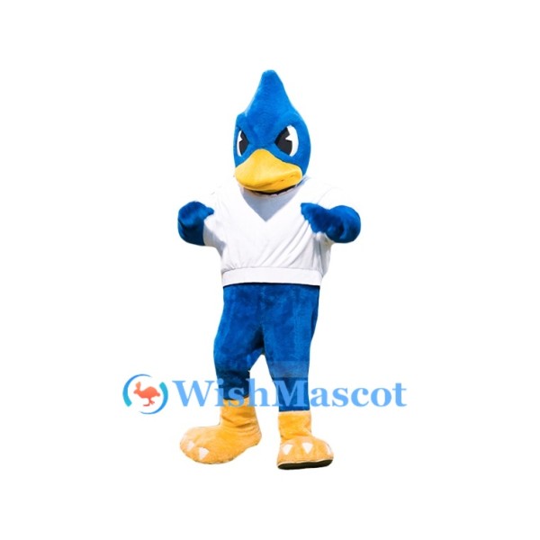 Fierce Blue Bird Mascot Costume