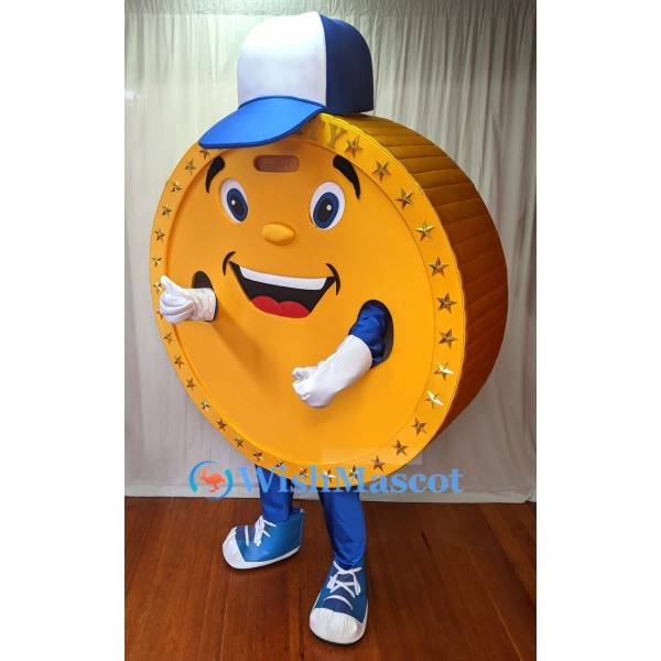 Gold Coin Mascot Costume