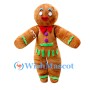 Cartoon Gingerbread Man Mascot Costume