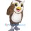 Brown & White Owl Mascot Costume