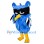 Cautious Blue Owl Mascot Costume