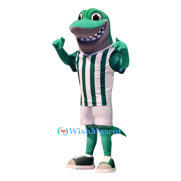 Sport Green Shark Mascot Costume