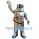 Silver Astronaut Mascot Costume