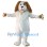 Plush White Dog Mascot Costume