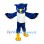 Vivid Blue Owl Mascot Costume