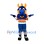 Blue & Orange Dragon Mascot Costume