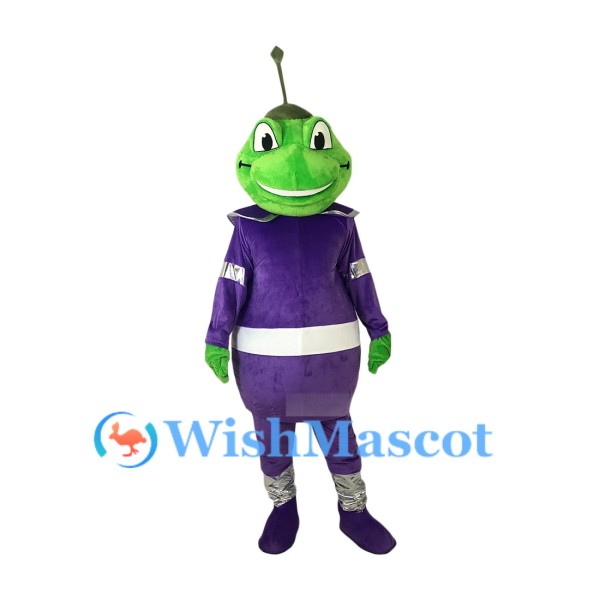 Green Space Alien Mascot Costume