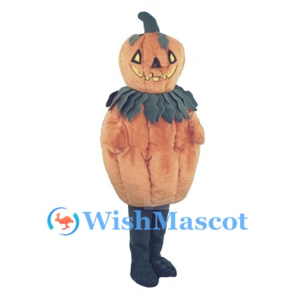 Halloween Skeleton Pumpkin Mascot Costume