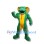 Muscle Green Snake Mascot Costume