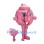 Pink Teapot Mascot Costume