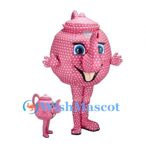 Pink Teapot Mascot Costume